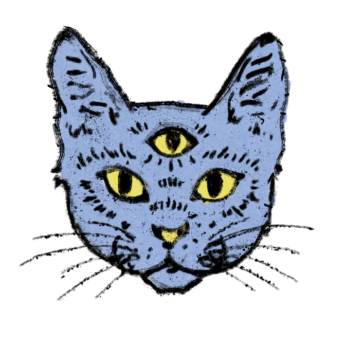 "Third Eye Cat" Sticker